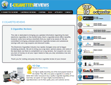 Tablet Screenshot of e-cigarettesreviews.com